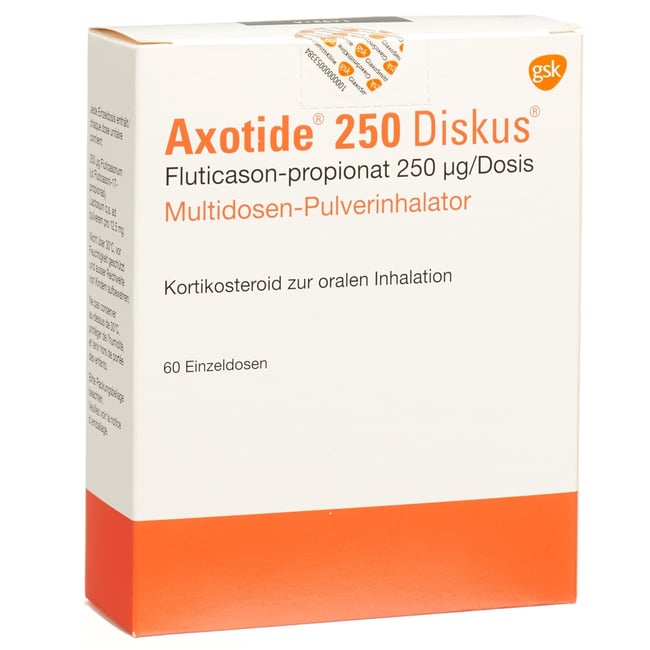 AXOTIDE Diskus multidose 250 mcg 60 dos