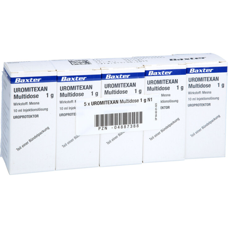 UROMITEXAN sol inj 1 g/10ml 5 flac 10 ml
