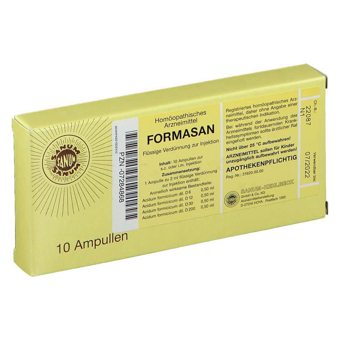 FORMASAN sol inj 10 amp 2 ml