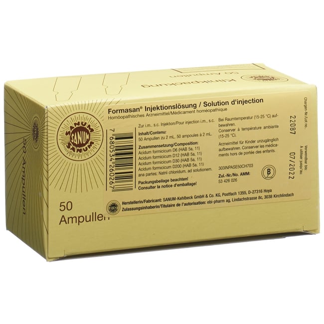 FORMASAN sol inj 50 amp 2 ml