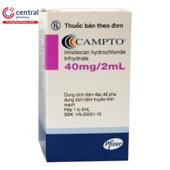 CAMPTO conc perf 40 mg/2ml cytosafe 2 ml