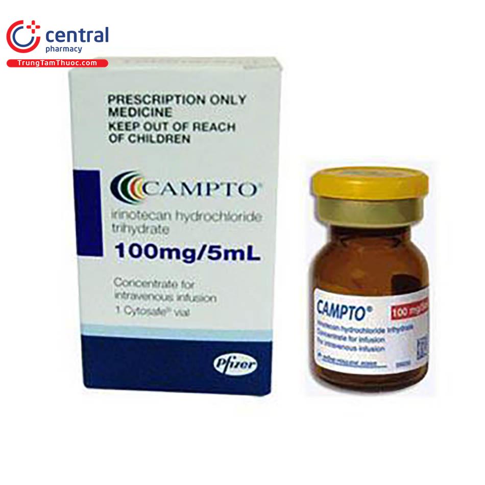 CAMPTO conc perf 100 mg/5ml cytosafe 5 ml