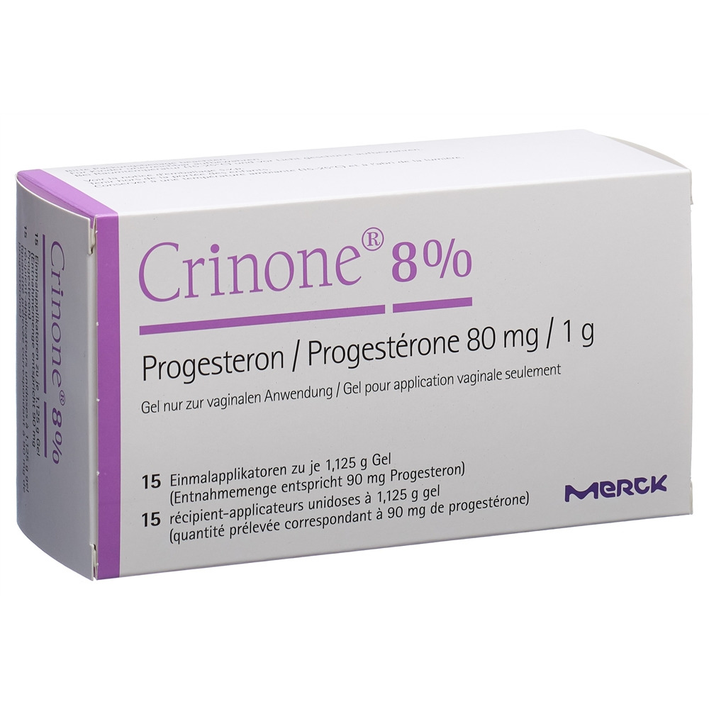 CRINONE gel vag 8 % 15 monodos 1.125 g