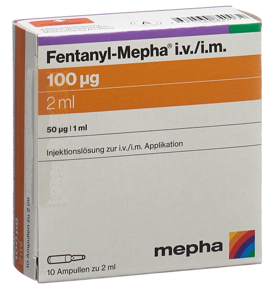 FENTANYL Mepha 100 mcg/2ml i.v./i.m. 10 amp 2 ml