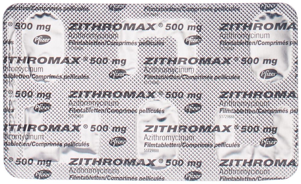 ZITHROMAX cpr pell 500 mg 3 pce
