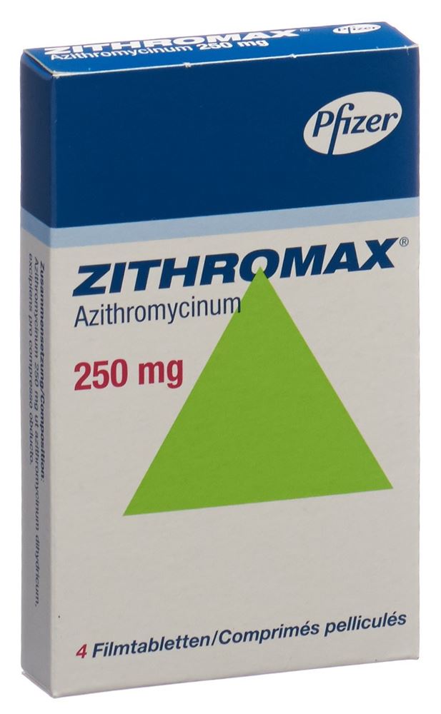 ZITHROMAX cpr pell 250 mg 4 pce