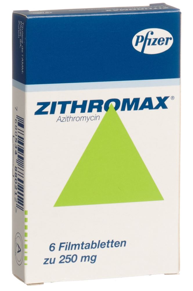 ZITHROMAX cpr pell 250 mg 6 pce