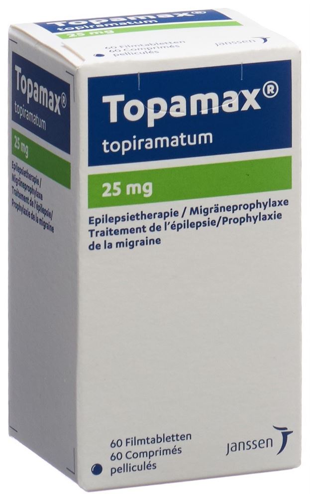 TOPAMAX cpr pell 25 mg bte 60 pce