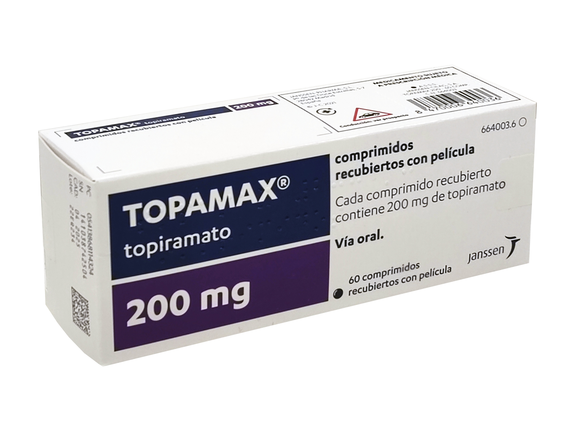 TOPAMAX cpr pell 200 mg bte 60 pce