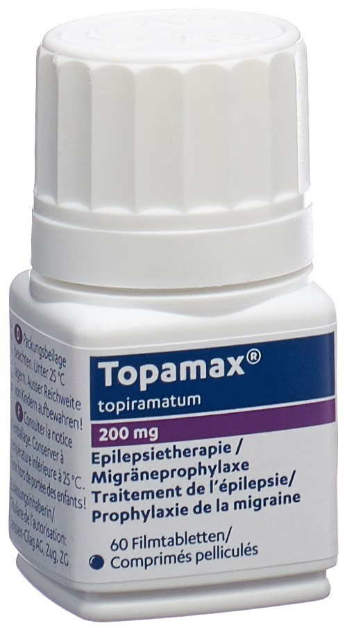 TOPAMAX cpr pell 200 mg bte 60 pce