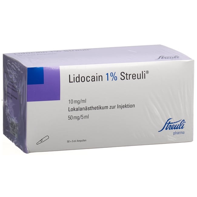 LIDOCAÏNE Bichsel 1% 50 mg/5ml 10 amp 5 ml
