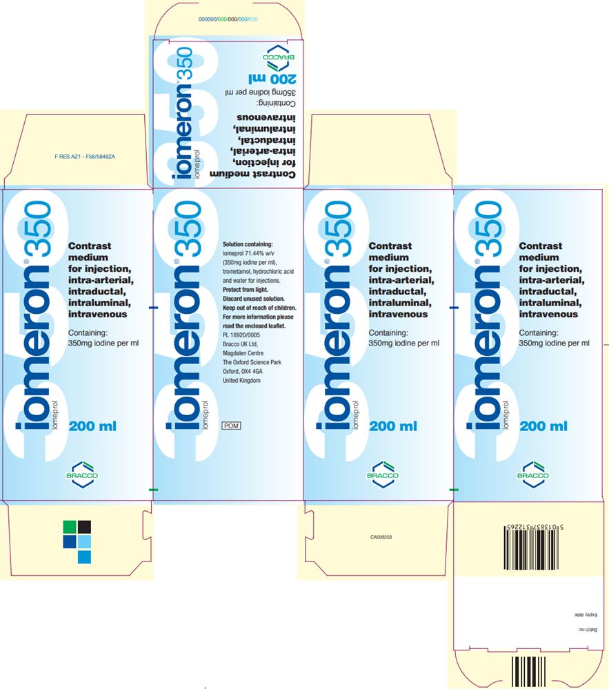 IOMERON sol inj 350 mg/ml 200ml fl