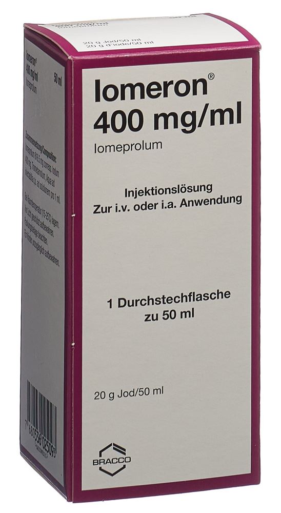 IOMERON sol inj 400 mg/ml 50ml fl