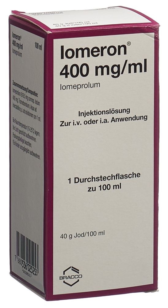 IOMERON sol inj 400 mg/ml 100ml fl