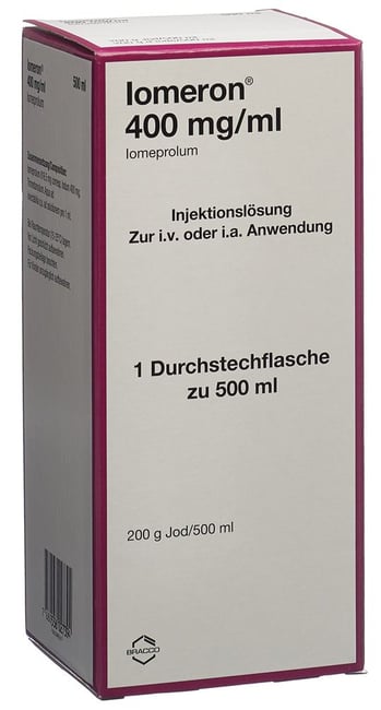 IOMERON sol inj 400 mg/ml 500ml fl