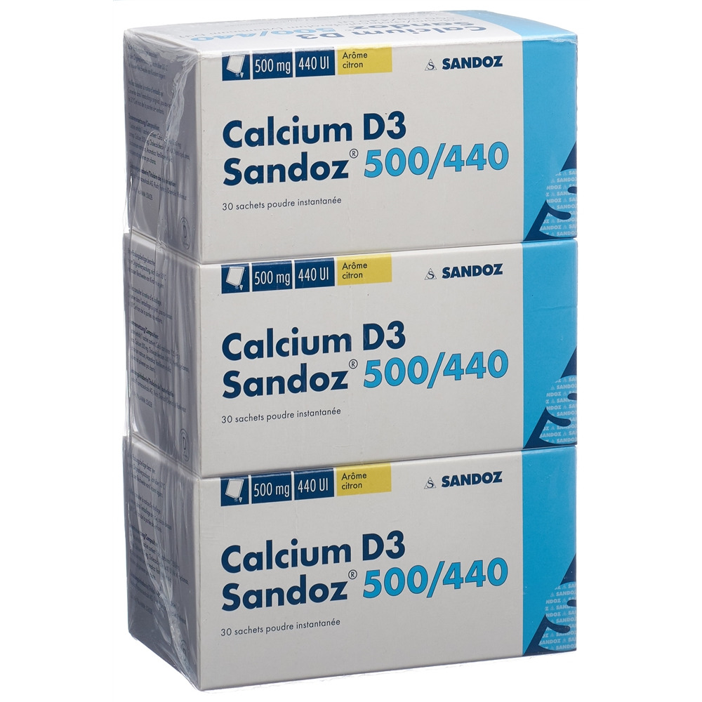CALCIUM D3 Sandoz pdr 500/440 sach 90 pce