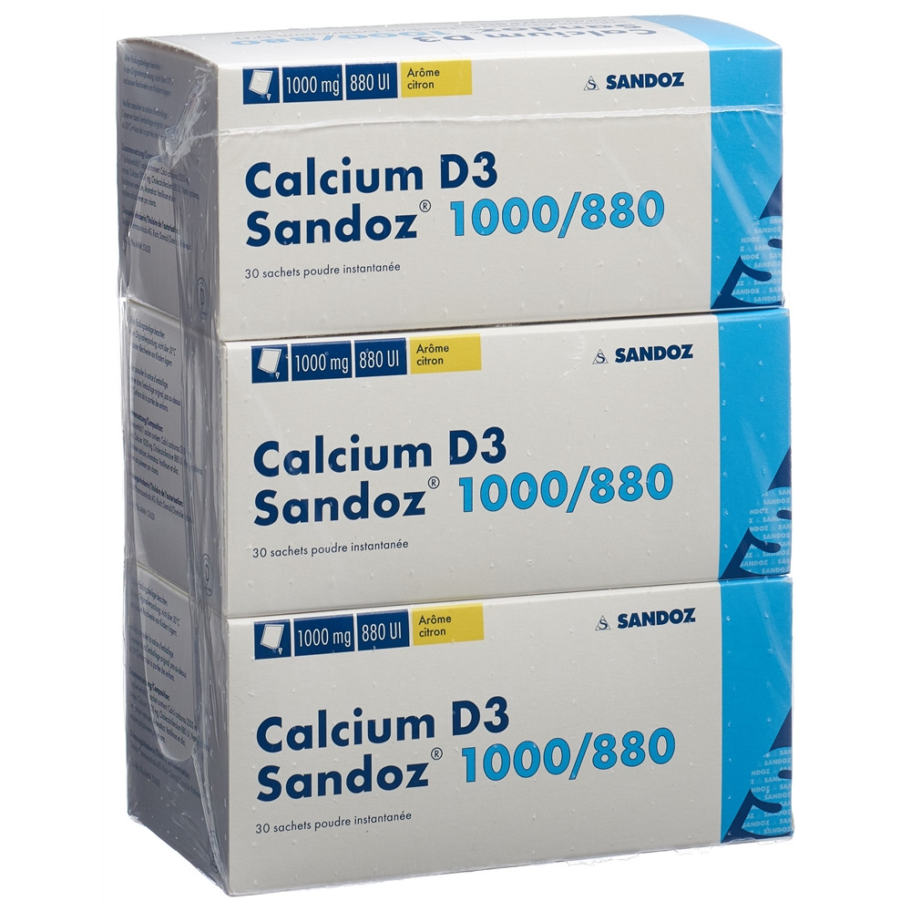 CALCIUM D3 Sandoz pdr 1000/880 sach 90 pce