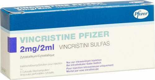 VINCRISTINE Pfizer 2 mg/2ml 5 flac 2 ml
