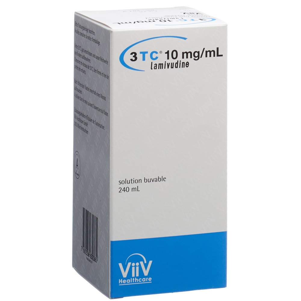 3TC sol buv 10 mg/ml s alcool fl 240 ml