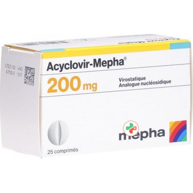 ACYCLOVIR Mepha cpr 200 mg 25 pce