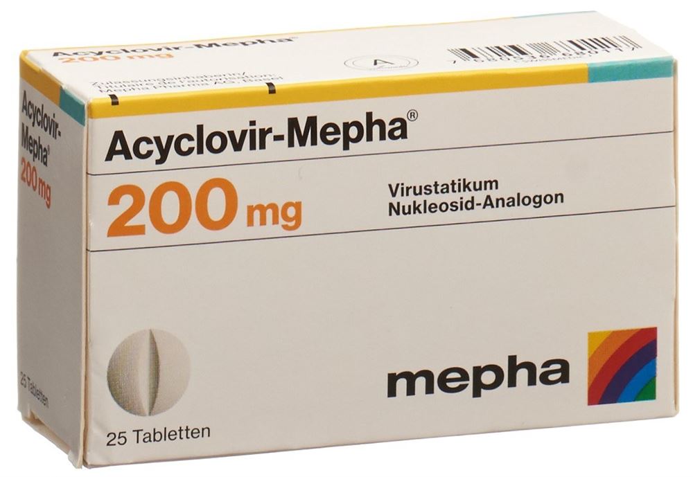 ACYCLOVIR Mepha cpr 200 mg 25 pce