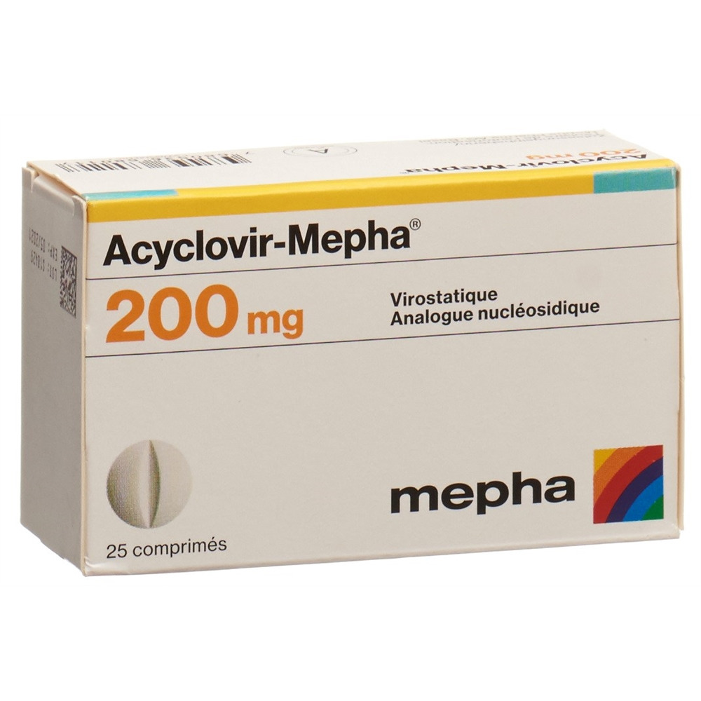ACYCLOVIR Mepha cpr 200 mg 25 pce