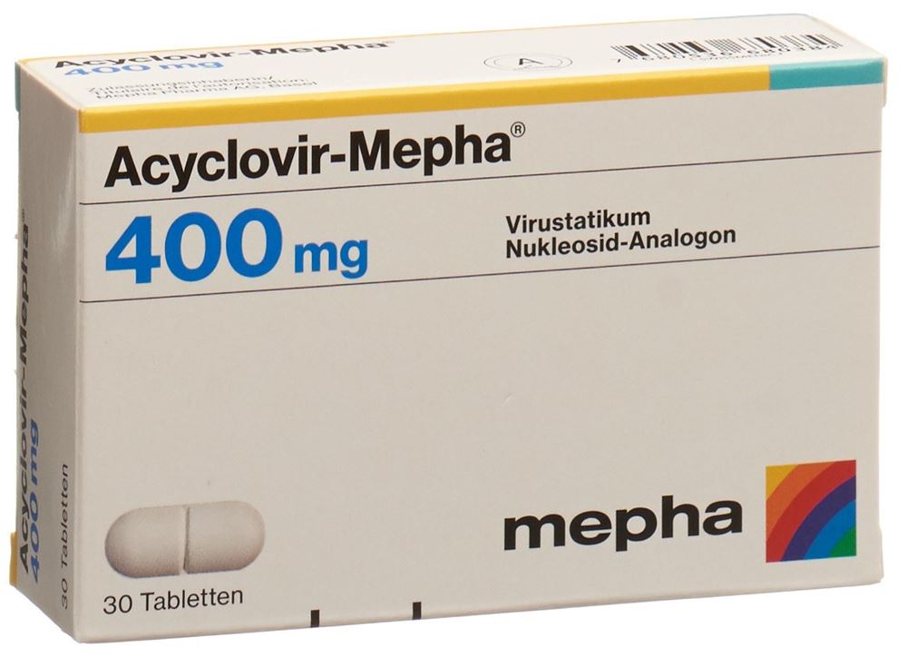 ACYCLOVIR Mepha cpr 400 mg 30 pce