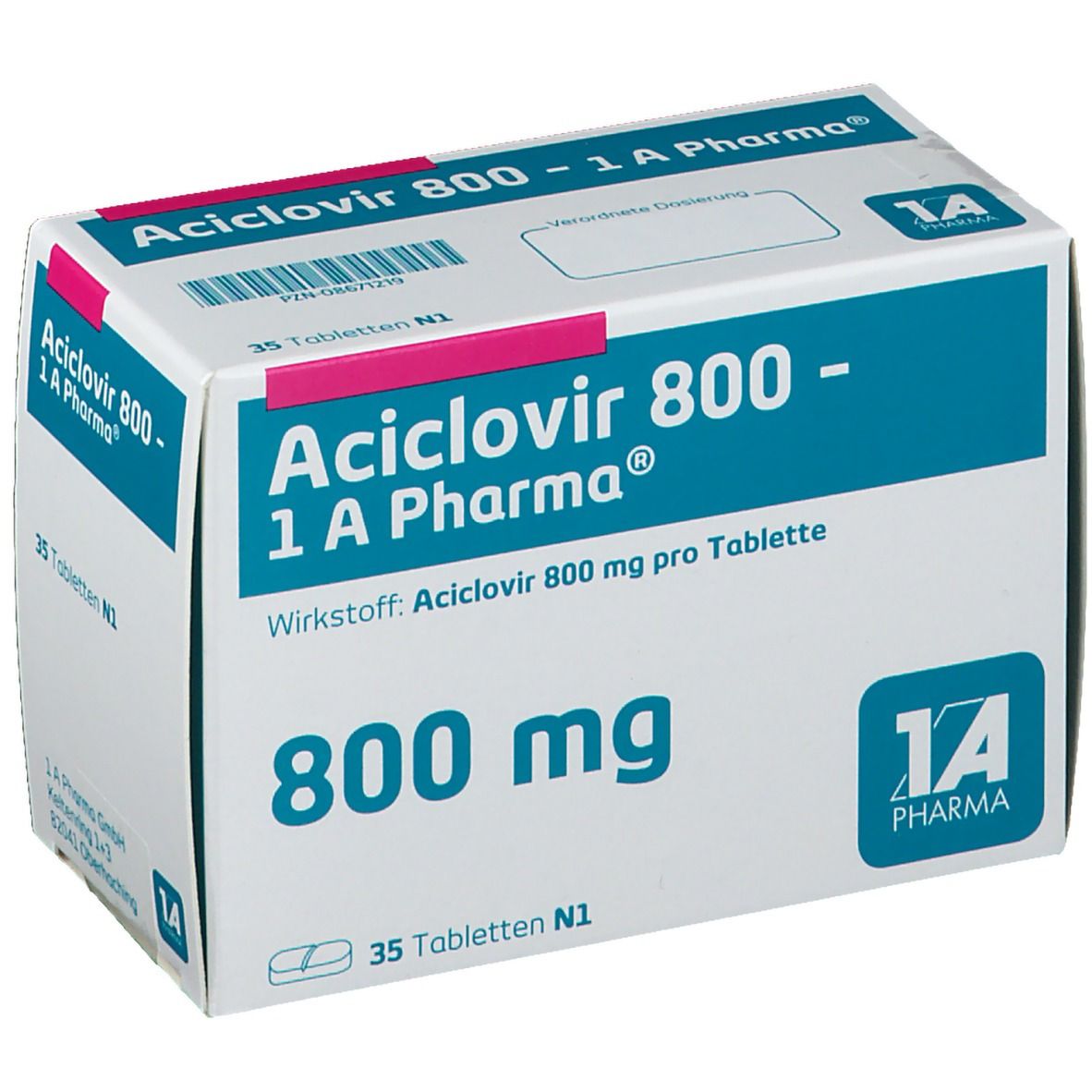 ACYCLOVIR Mepha cpr 800 mg 35 pce