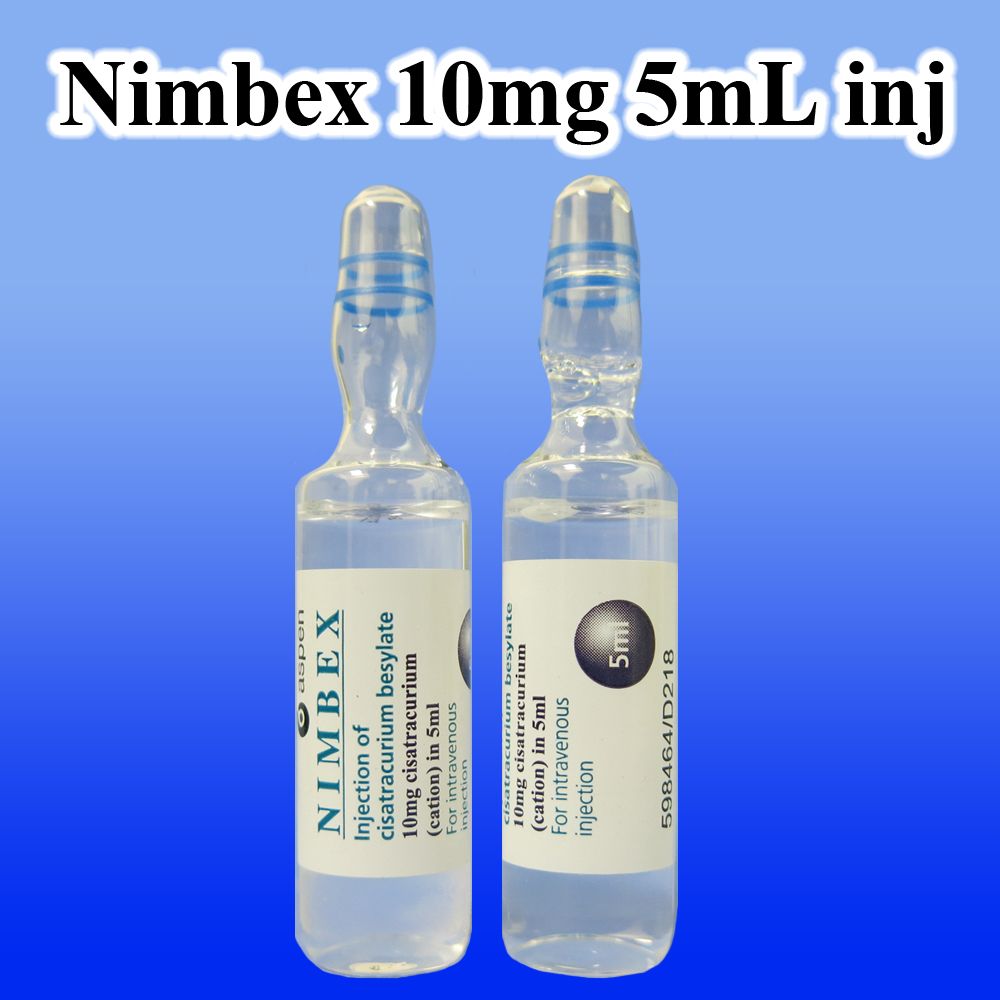 NIMBEX sol inj 5 mg/2.5ml 5 amp 2.5 ml