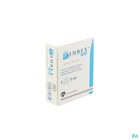 NIMBEX sol inj 5 mg/2.5ml 5 amp 2.5 ml