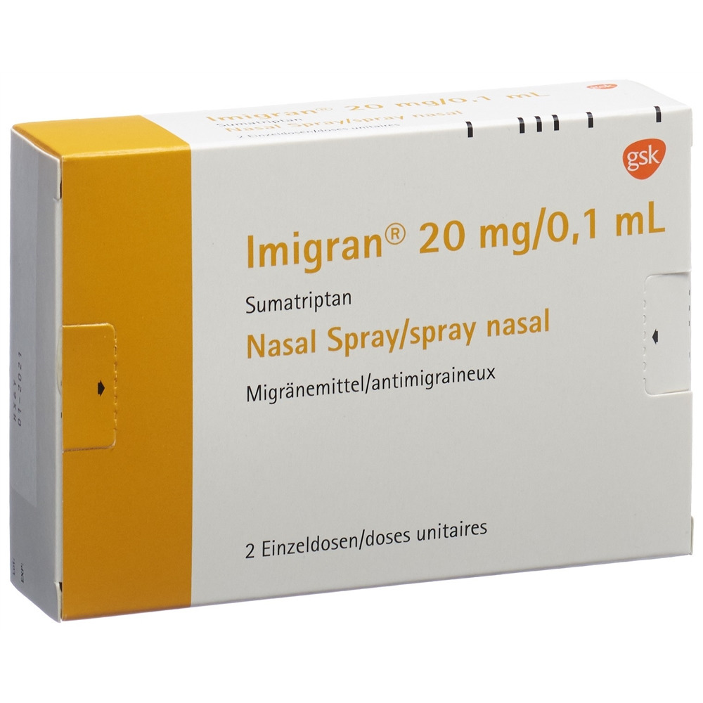 IMIGRAN spray nasal 20 mg 2 x 1 dos