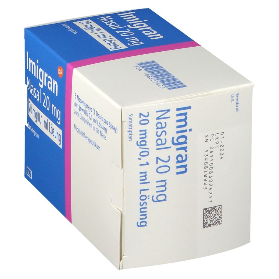 IMIGRAN spray nasal 20 mg 6 x 1 dos