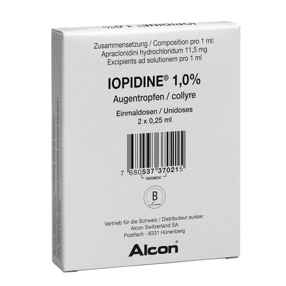 IOPIDINE gtt opht 1 % 2 monodos 0.25 ml