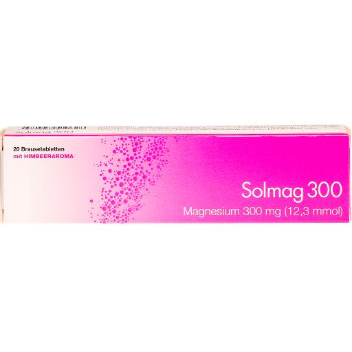 SOLMAG 300 cpr eff arôme framboise bte 20 pce
