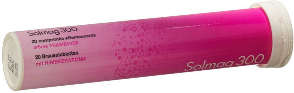 SOLMAG 300 cpr eff arôme framboise bte 20 pce