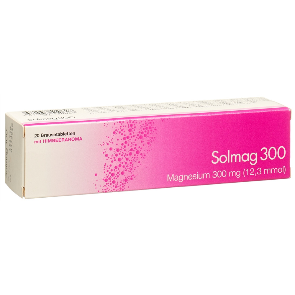 Solmag 300, Brausetabletten mit Himbeeraroma