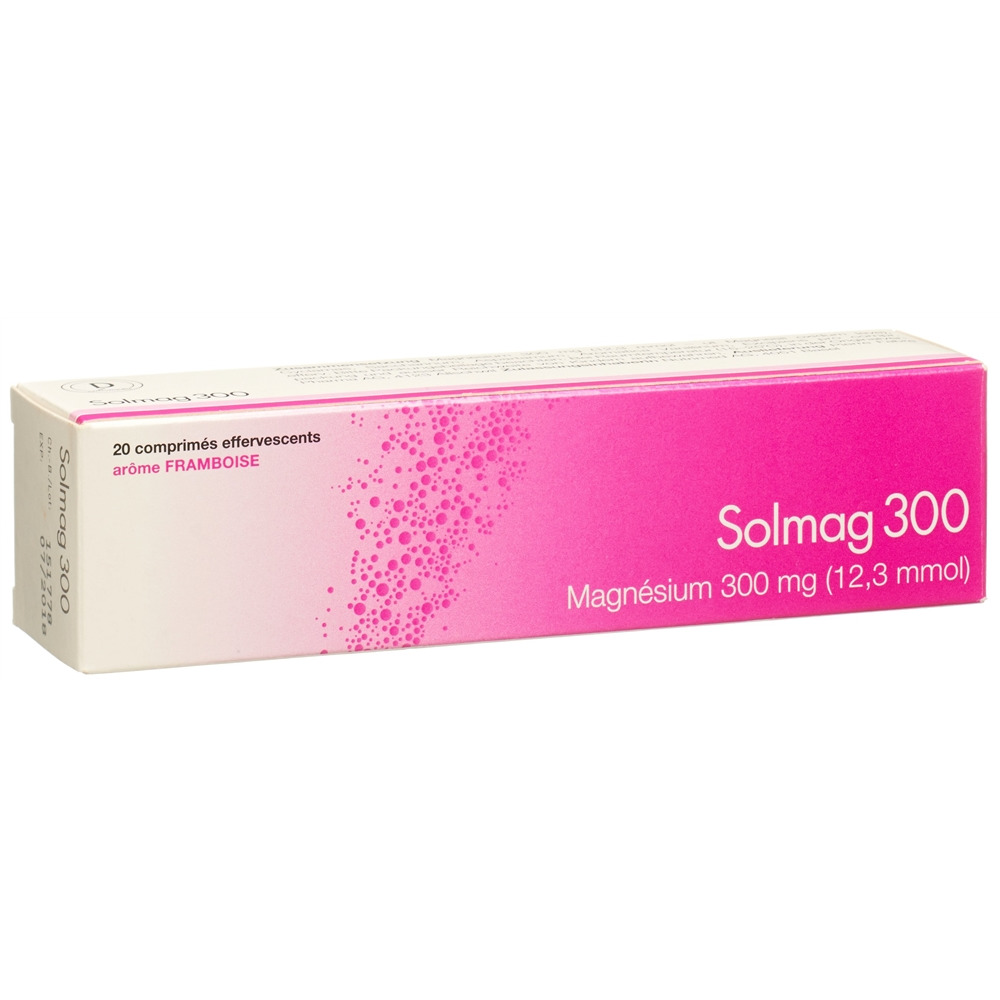Solmag 300, Brausetabletten mit Himbeeraroma