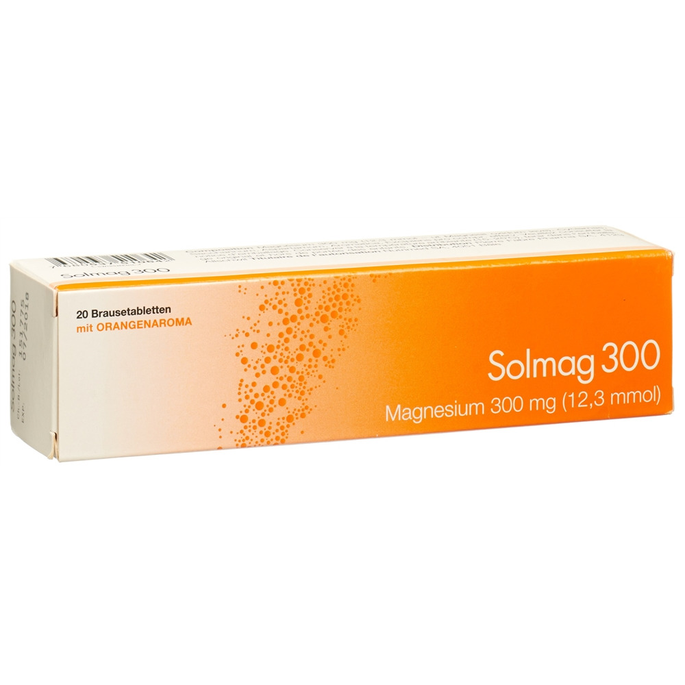 SOLMAG 300 cpr eff arôme orange bte 20 pce