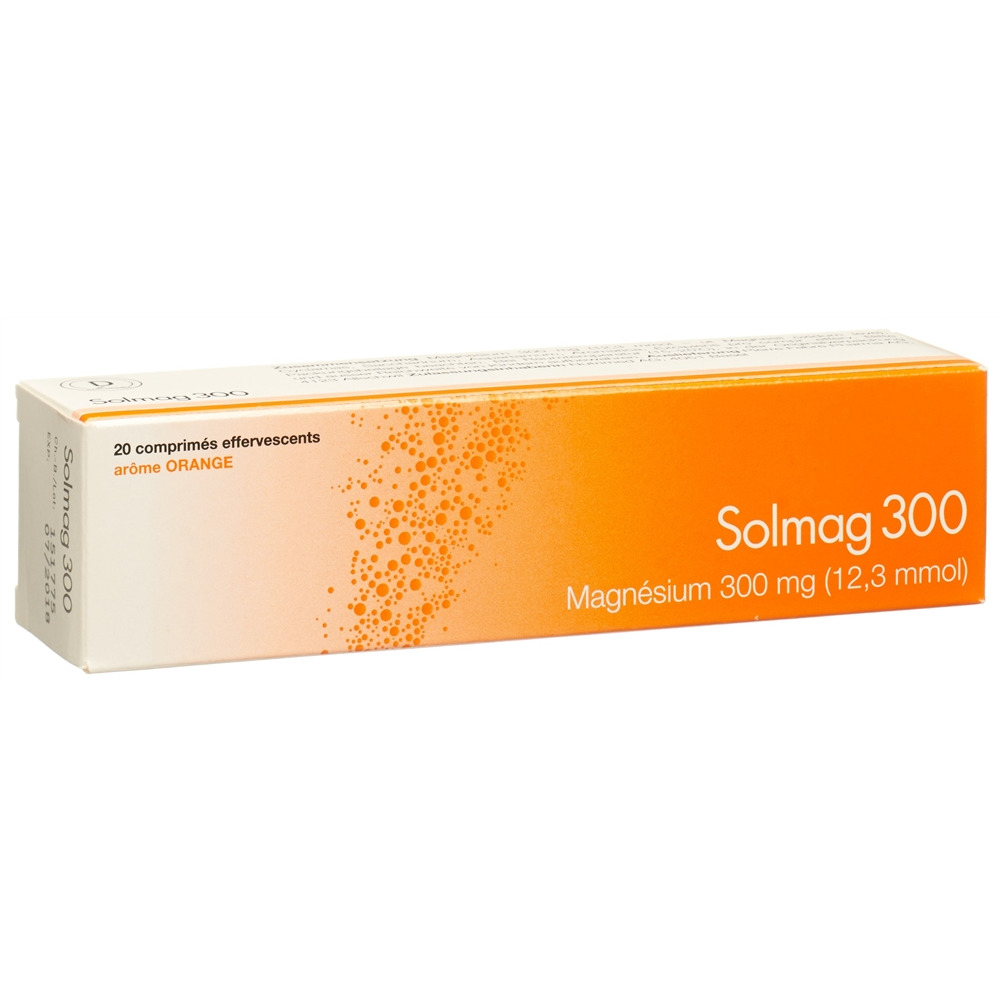 SOLMAG 300 cpr eff arôme orange bte 20 pce