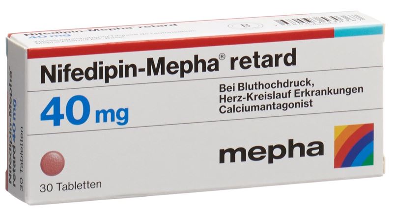 NIFEDIPIN Mepha cpr ret 40 mg retard 30 pce