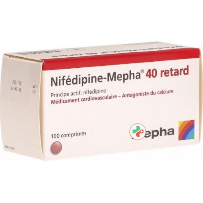 NIFEDIPIN Mepha cpr ret 40 mg retard 30 pce