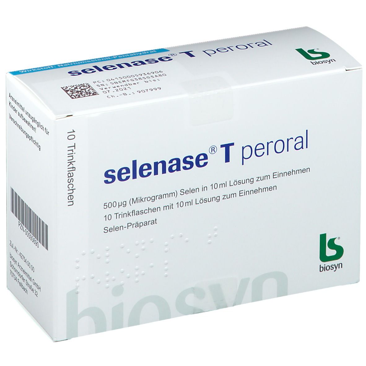 SELENASE peroral sol 500 mcg/10ml 10 fl 10 ml