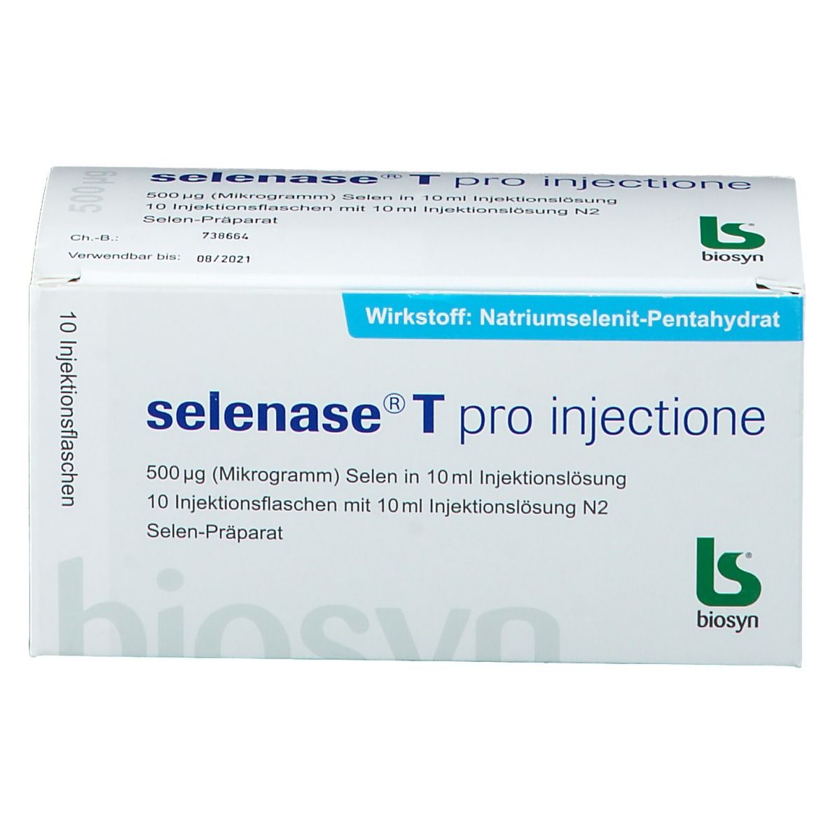 SELENASE pro inject sol inj 500 mcg/10ml 10 pce