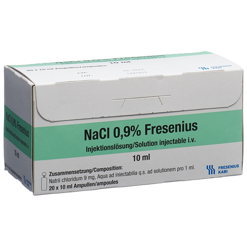 NACL Fresenius sol inj 0.9% 10ml PP amp 20 pce