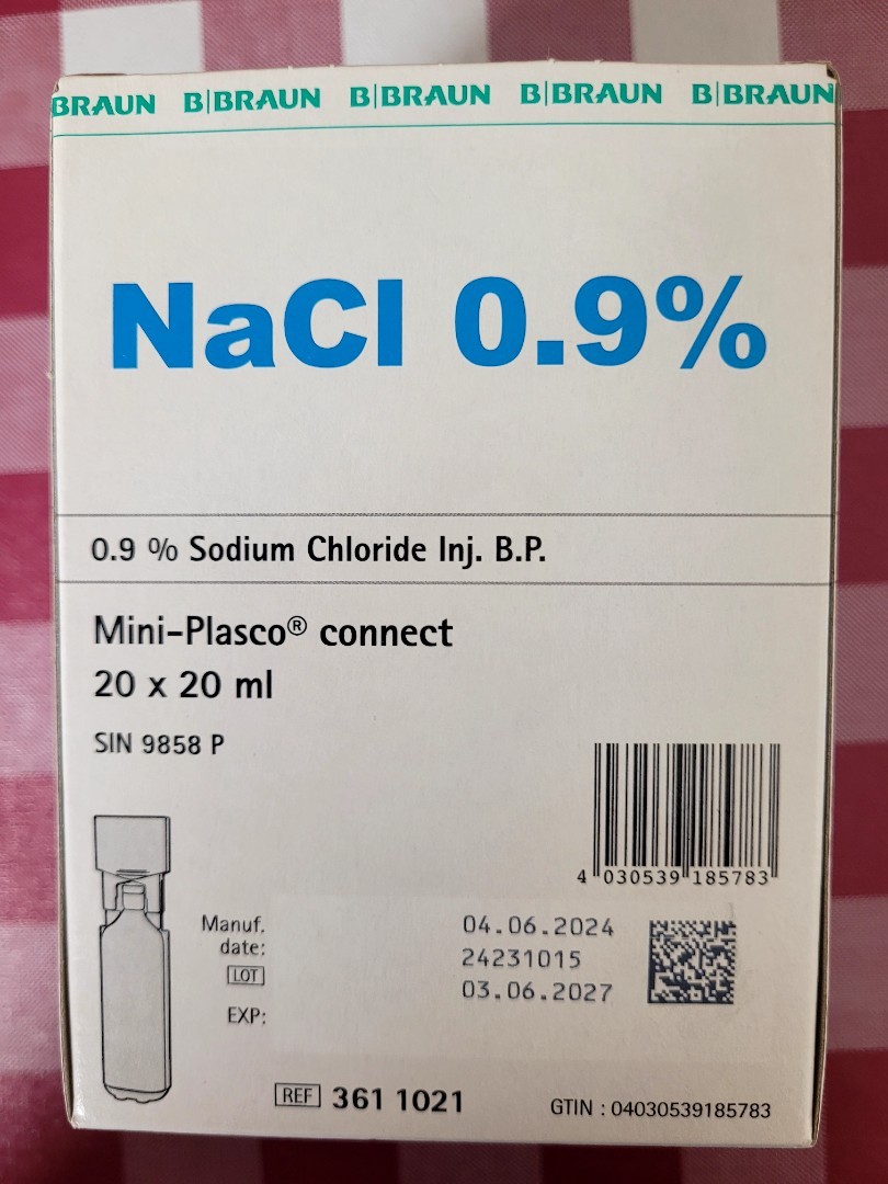 NACL Fresenius sol inj 0.9 % 20ml amp PP 20 pce