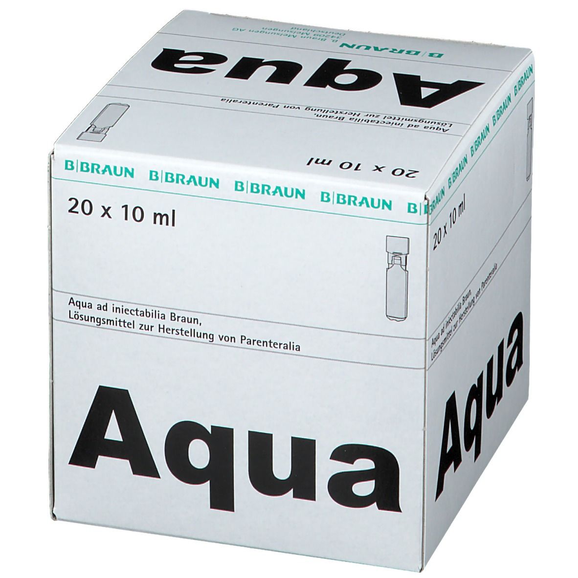 AQUA AD INJ Fresenius sol inj 10ml amp PP 20 pce
