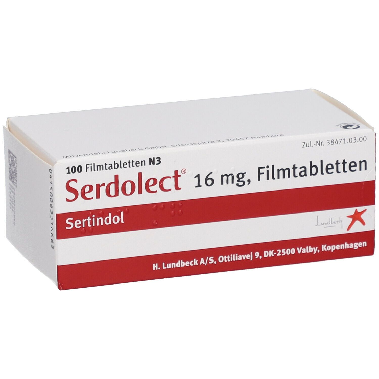SERDOLECT cpr pell 16 mg 28 pce