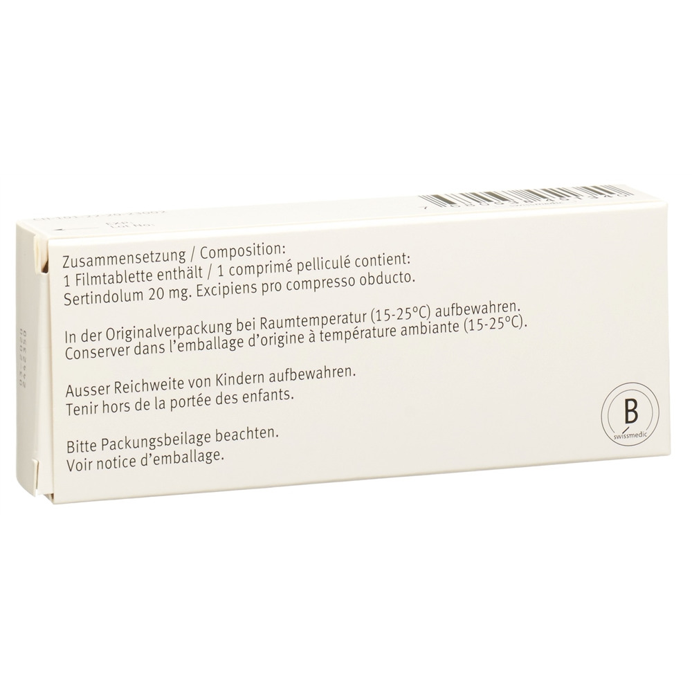 Serdolect 20 mg, Filmtabletten