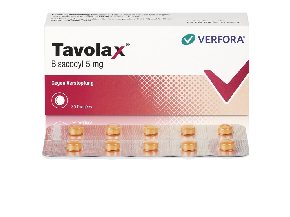 TAVOLAX drag 5 mg 30 pce