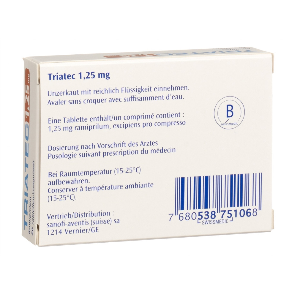 Triatec 1,25 mg, comprimés
